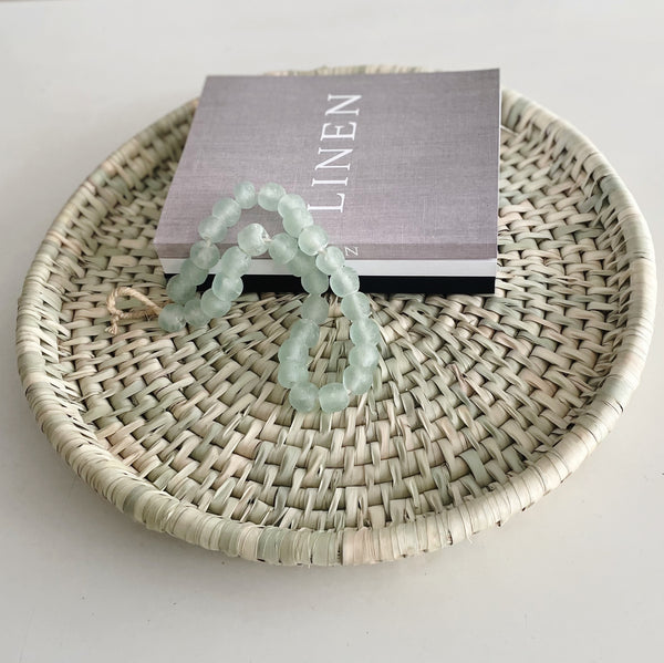 Oversized Hand Woven Grass Round Basket