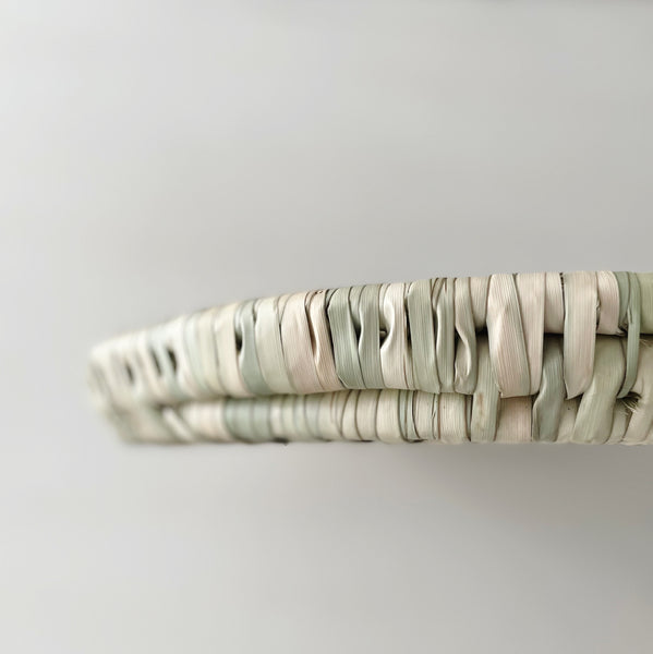 Oversized Hand Woven Grass Round Basket