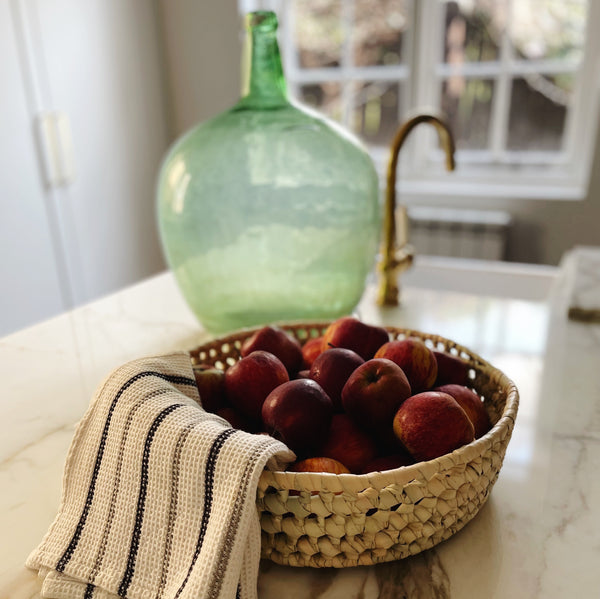 Handwoven Lattice Basket Bowl