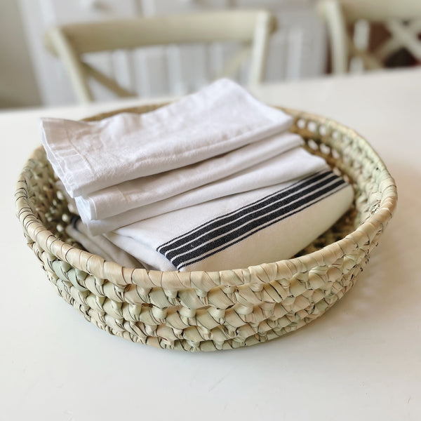 Handwoven Lattice Basket Bowl